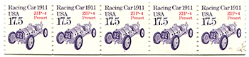 U.S. #2262a 17.5c Racing Car PNC(5) #1