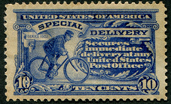 U.S. #E8 Messenger on Bicycle Mint