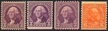 U.S. #720-23 Rotary Press Issues MNH