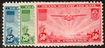 U.S. #C20-22 Mint - Trans Pacific Issue