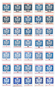 U.S. #O127-163 Official Mail MNH