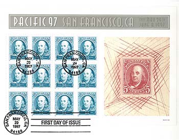 U.S. #3139 Pacific '97 Franklins Used (FDC Cds)