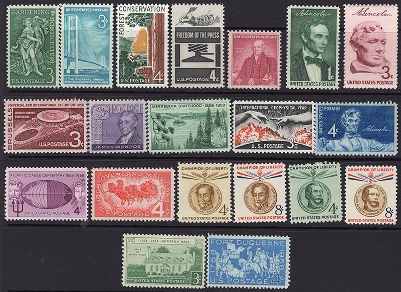 U.S. Commemorative Year Set 1958