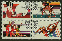 U.S. #C112a Olympics - block MNH