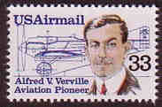 U.S. #C113 Alfred V. Verville MNH