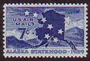 U.S. #C53 7c Alaska Statehood MNH