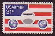U.S. #C90 31c Plane and Globes MNH
