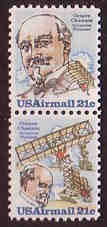 U.S. #C94a Octave Chanute - Pair MNH
