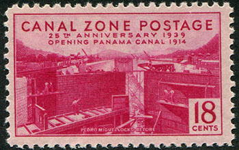 Canal Zone #132 mint