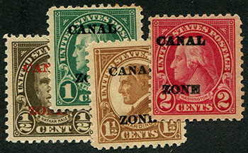 Canal Zone #70-73 mint