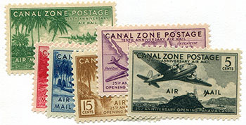 Canal Zone #C15-20 MNH