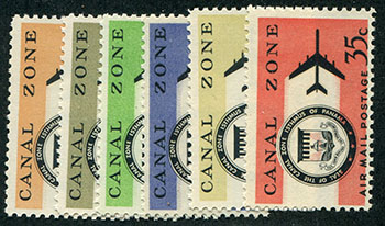 Canal Zone #C42-47 MNH
