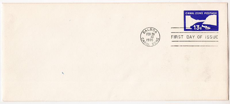Canal Zone #U22 size 10 entire FDC