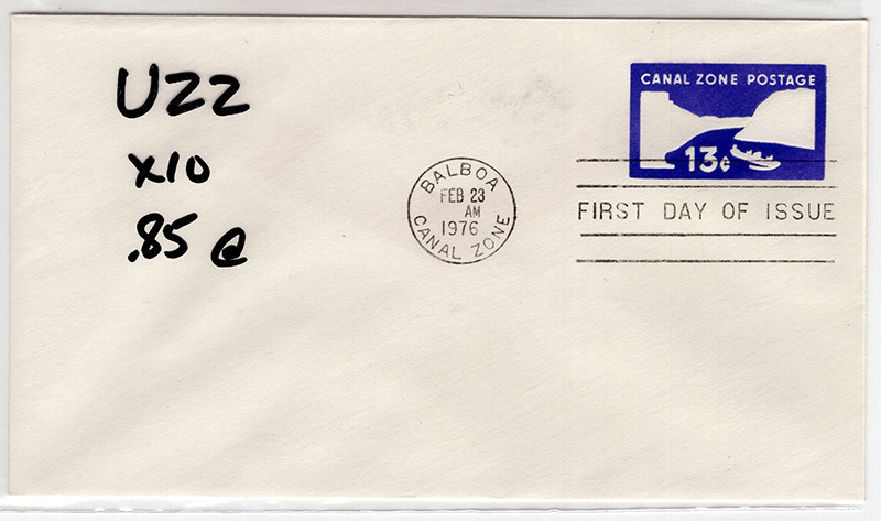 Canal Zone #U22 FDC