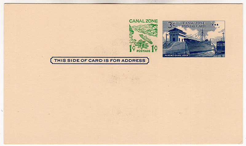 Canal Zone #UX13 Postal Card