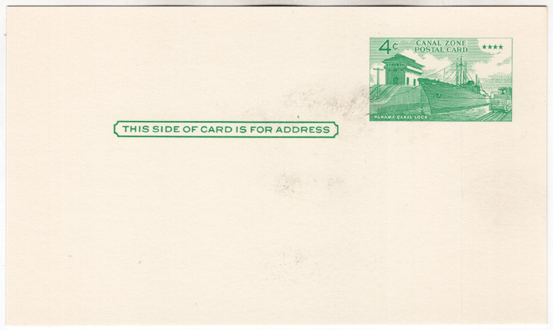 Canal Zone #UX15 Postal Card
