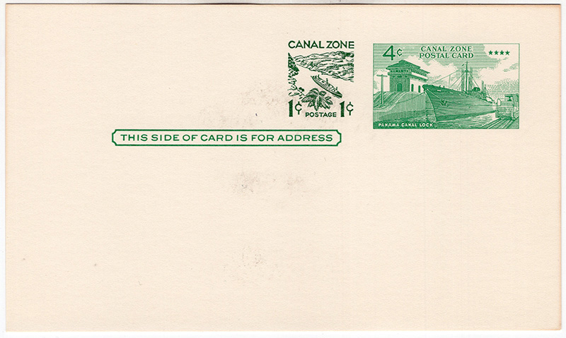 Canal Zone #UX16 Postal Card