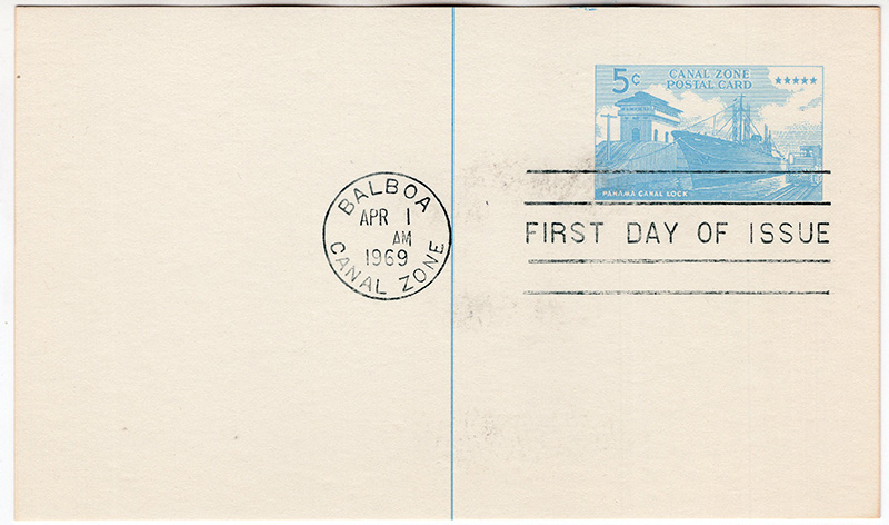 Canal Zone #UX17 Postal Card FDC