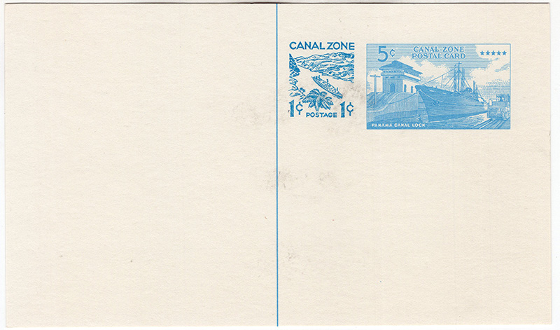 Canal Zone #UX18 Postal Card