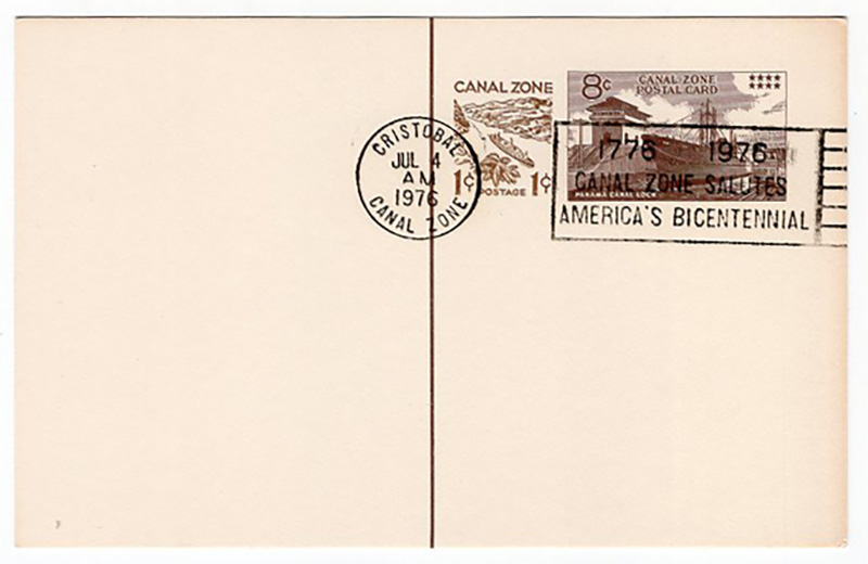 Canal Zone #20 Bicentennial Cancel
