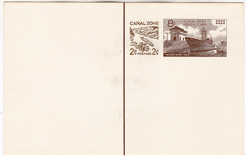 Canal Zone #UX21 Postal Card