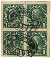 U.S. #575 Block  Used