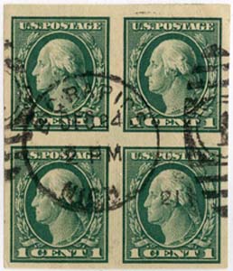U.S. #481 Block Used