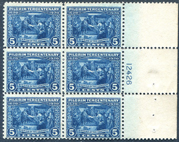U.S. #550 Plate Block MNH