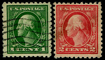 U.S. #462-63 Used