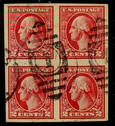 U.S. #533 Block of 4 Used