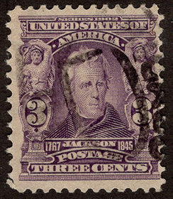 U.S. #302 3c Jackson Used