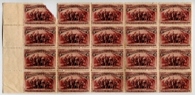 U.S. #231 Block of 20 MNH