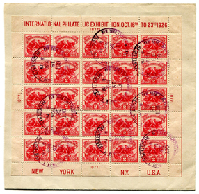 U.S. #630 White Plains Souvenir Sheet w/FDC