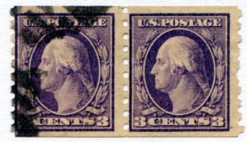 U.S. #394 Pair Used