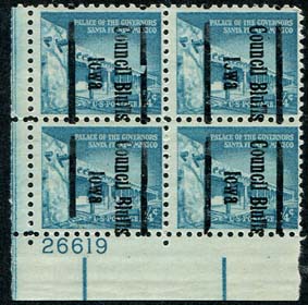 U.S. #10314A Plate Block Precancel