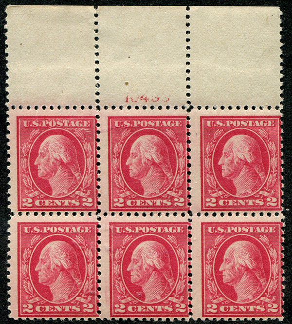 U.S. #499 PNB6 MNH