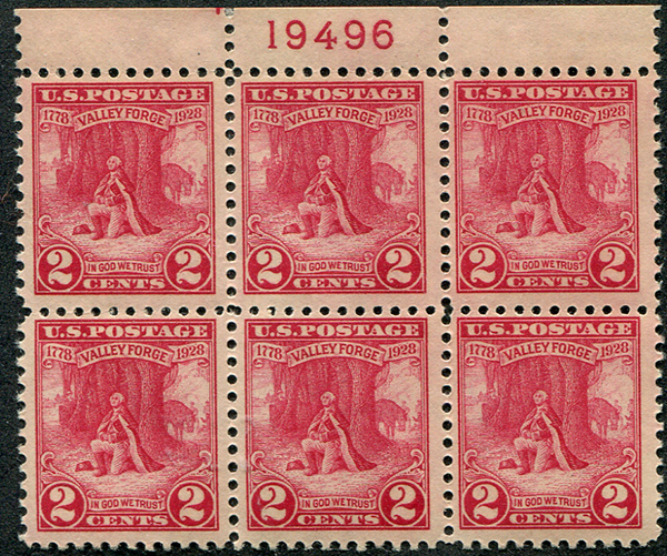 U.S. #645 PNB MNH