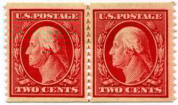 U.S. #353 Mint Line Pair
