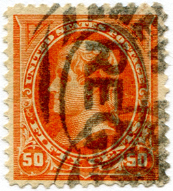 U.S. #260 50c Jefferson - Used