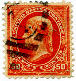 U.S. #260 50c Jefferson - Used