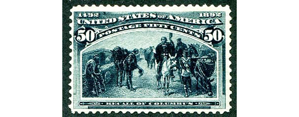 U.S. #240 50c Recall of Columbus OG