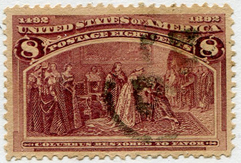 U.S. #236 Columbus Restored to Favor, used