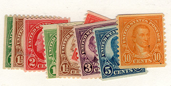 U.S. #597-606 MNH