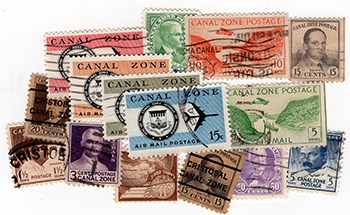 Canal Zone Packet of 15 used