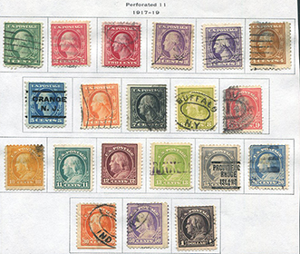 U.S. #498-518 Used