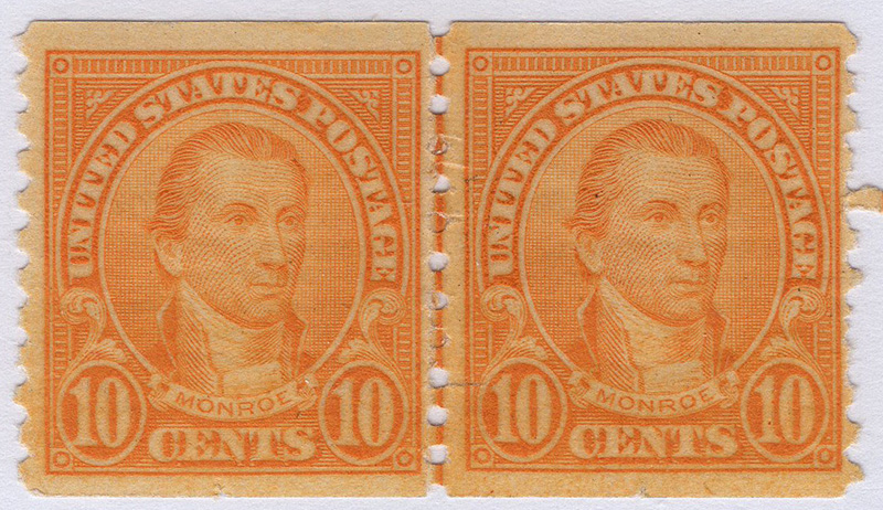 U.S. #603 MNH Line Pair
