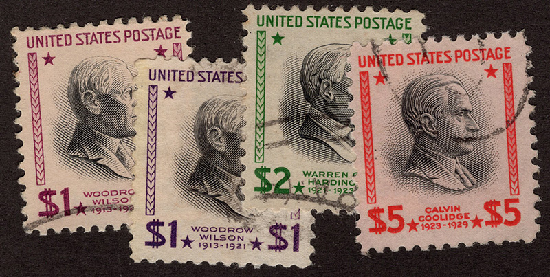 U.S. #832-834 Used