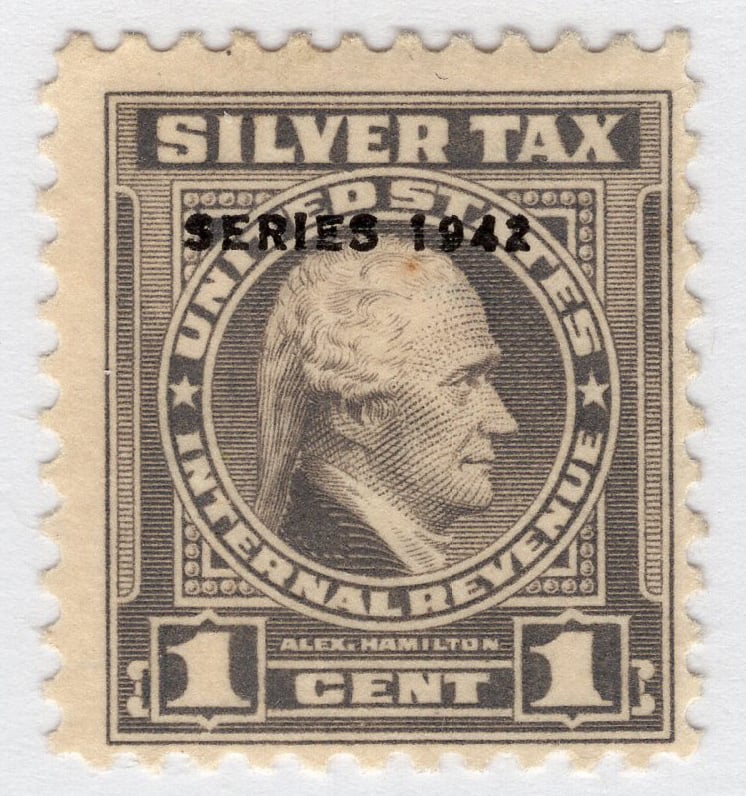 U.S. #RG83 Silver Tax