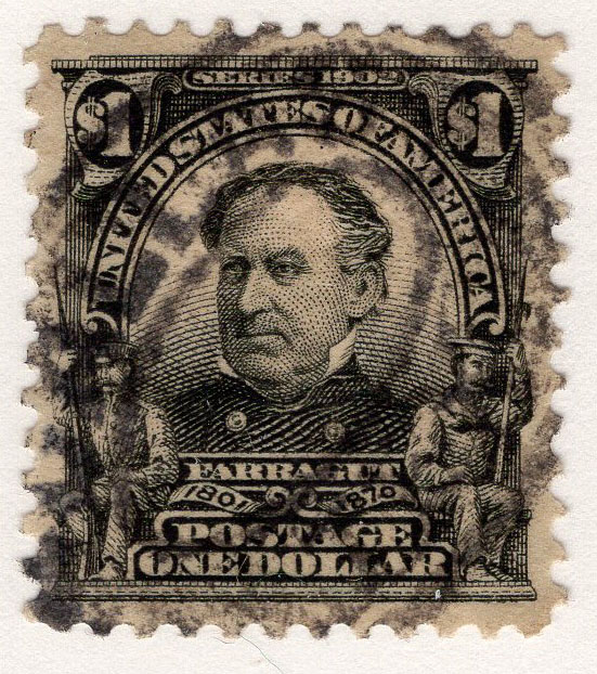 U.S. #311 $1.00 David G. Farragut Used