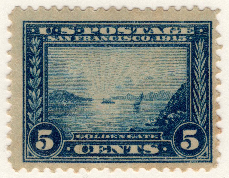 U.S. #399 Golden Gate 5c Mint